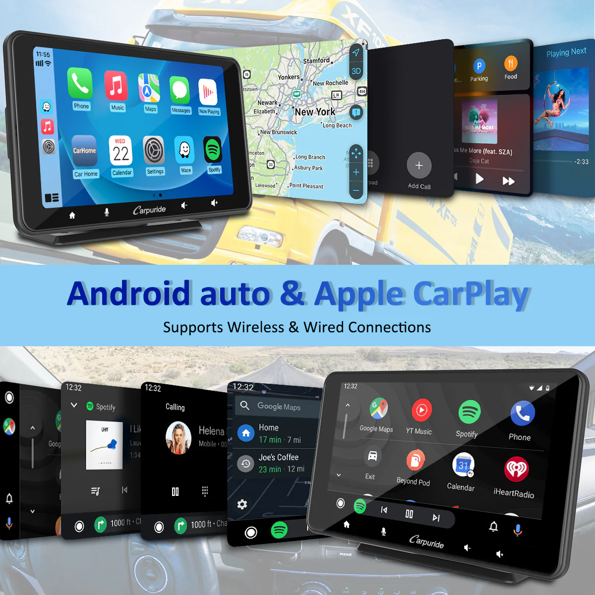 CARPURIDE W708 Wireless Portable Car Stereo - Image 5